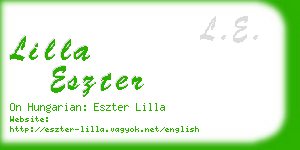 lilla eszter business card